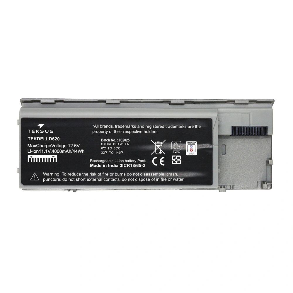 Teksus Laptop Battery Compatible For  Dell D620 6C view 2